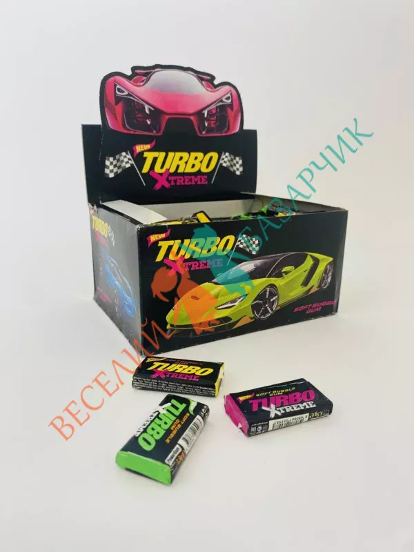 Жувальна гумка Turbo Xtreme 100 шт